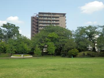 外観高崎城址公園を借景とする立地です